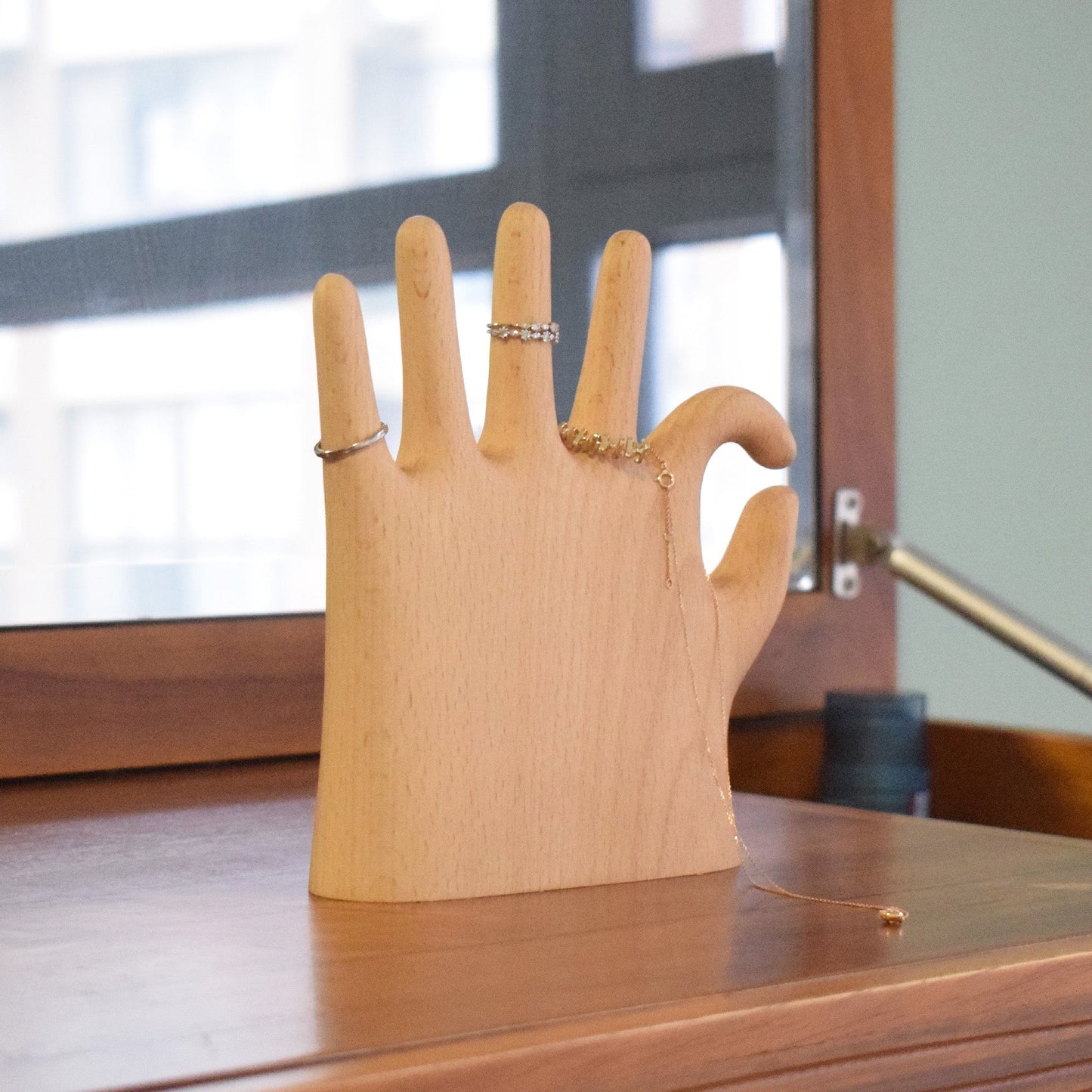 More Fingers Wooden Jewelry Stand – Playful Hand Sculpture & Thoughtful Gift