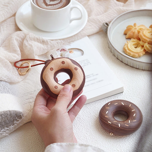 Donut Delight - Wooden Keychain & Bag Charm