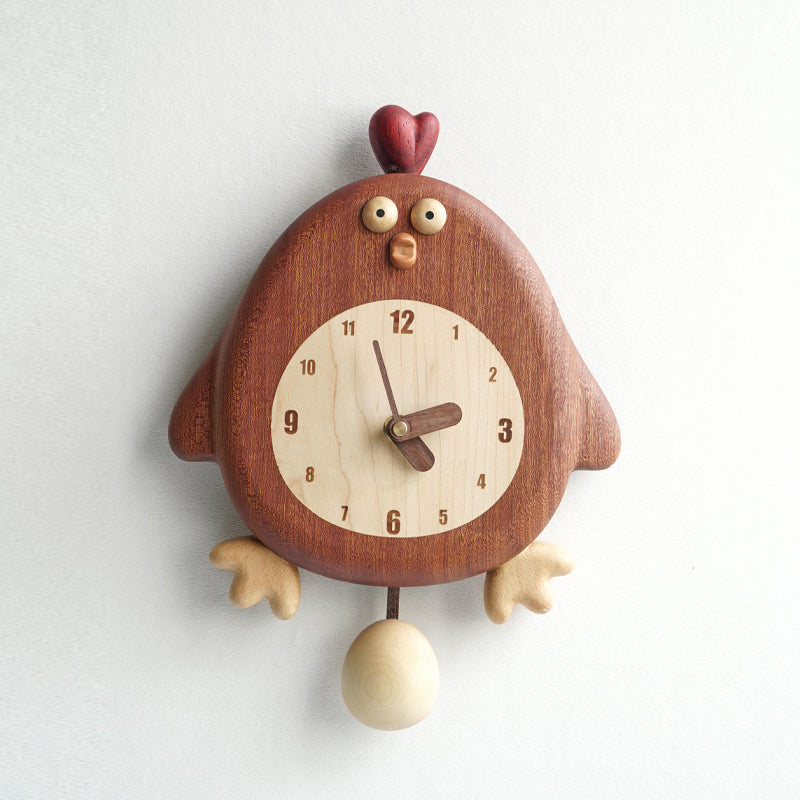 Chick-a-Tick Clock - Handmade Wooden Wall Clock