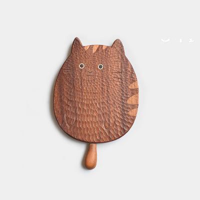 Hand-Carved Cat Serving Board – Cute & Handmade