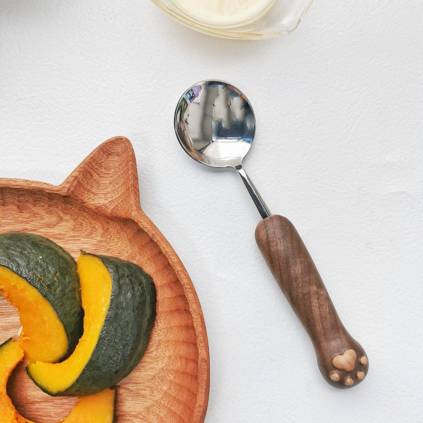 Hand-Carved Catpaw Spoon & Fork Set – Cute & Functional Gift